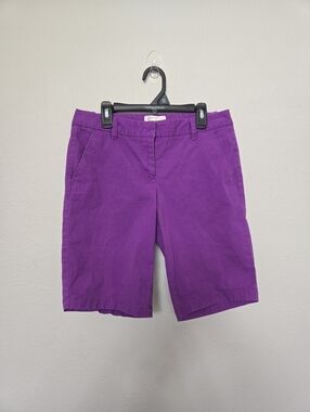 J. Crew Purple Bermuda Shorts Size 0